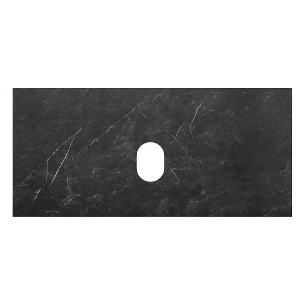 Столешница BelBagno 100 см из керамогранита, marmo nero opaco KEP-100-MNO-W0 (детальная фотография)