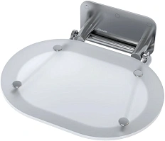 Сиденье для душа нержавеющая сталь Ravak Ovo Chrome, белое