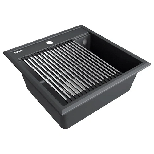 Мойка для кухни Paulmark Stepia 50 см антрацит - фото 3