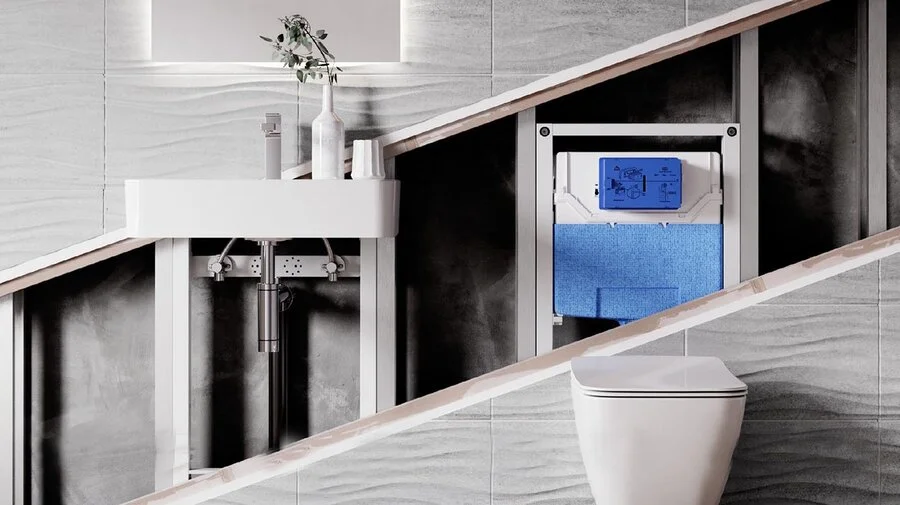 Унитаз с инсталляцией Ideal Standard Prosys Tesi с механической панелью смыва T387201 (детальная фотография) index_3