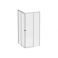 Душевой уголок Am.Pm X-Joy 90x90 см профиль хром, стекло прозрачное