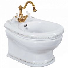 Биде подвесное Migliore Milady декор бронза D3 Vintage