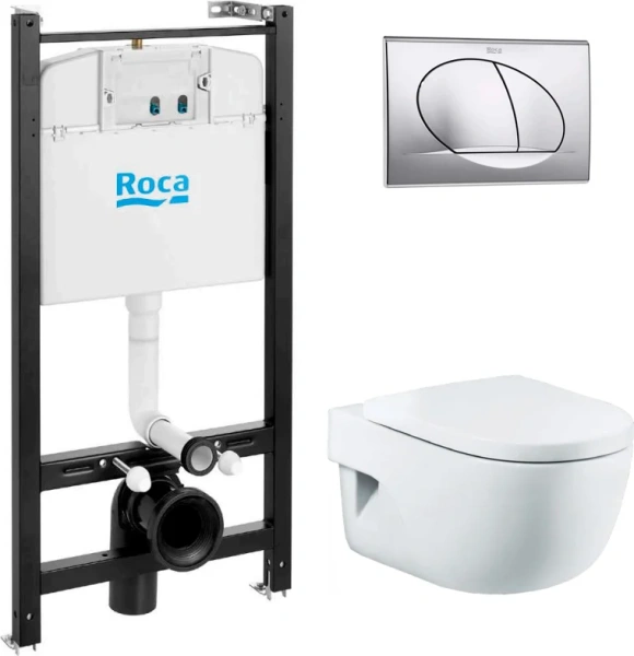 Унитаз с инсталляцией Roca Meridian подвесной 893104110 (детальная фотография)