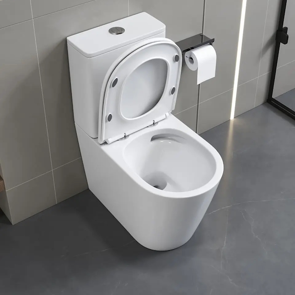 Унитаз компакт Ceruttispa Piera безободковый CT10560 (детальная фотография), современные, hi-tech, круглые