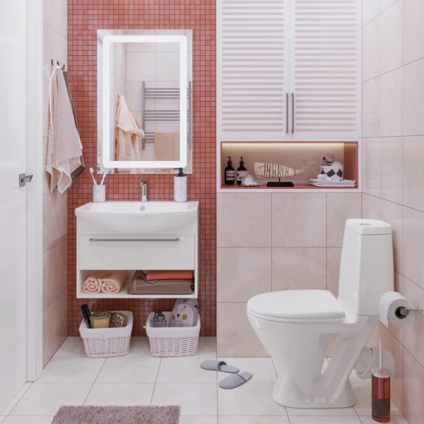 Унитаз компакт Sanita Кама белый WC.CC/Kama/1-P/WHT.G/S1 (детальная фотография), недорогие, компакт, низкие