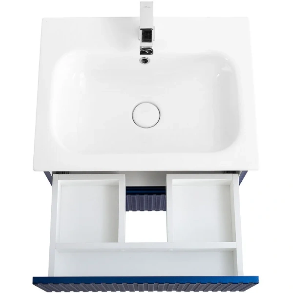 Тумба под раковину подвесная Cezares Duet 60 см Sapfiro DUET-600-2C-SO-SPF-P (детальная фотография), окрашенные