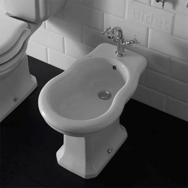 Биде напольное Globo Paestum PA009, PA017 (детальная фотография), круглой формы