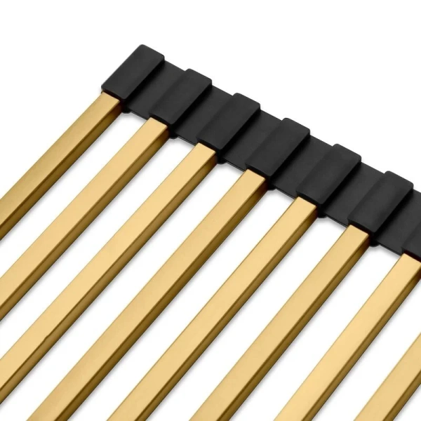 Ролл-мат для кухонных моек Paulmark 40.5 см брашированное золото R405-BG (детальная фотография) index_1