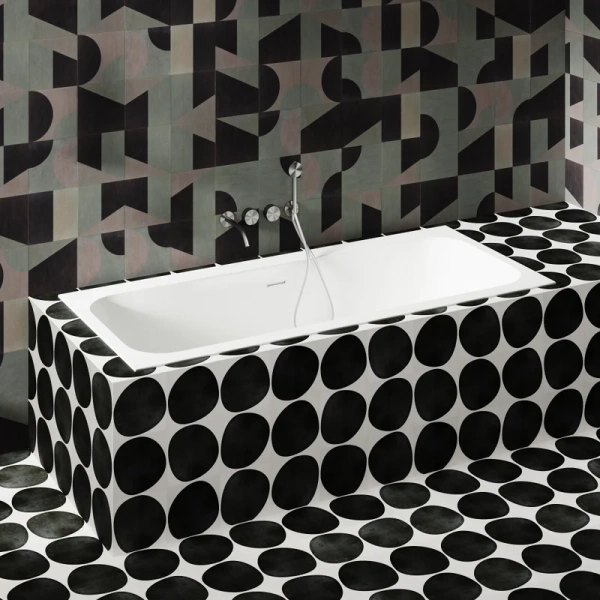 Ванна из искусственного камня Salini Orlanda Kit 170x70 см белая матовая 102121M (детальная фотография), без гидромассажа, большие