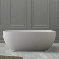 Ванна из искусственного камня Abber Stein 130х68 см овальная