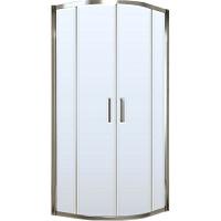 Душевой уголок профиль глянцевый хром стекло сатин Vegas-glass
