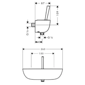 Смеситель для душа Hansgrohe PuraVida хром 15672000 (детальная фотография), для душа