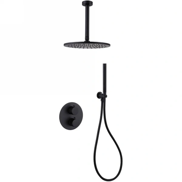 Душевой комплект Abber Wasser Kreis черный матовый AF8121B (детальная фотография)