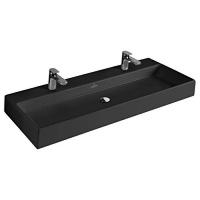 Раковина Villeroy & Boch Memento 120 см черная глянцевая с покрытием CeramicPlus