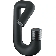 Смеситель для раковины IDDIS Twist черный матовый