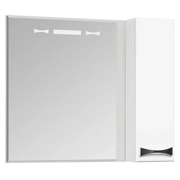 Зеркальный шкаф с подсветкой Акватон Диор 80 см правый, белый 1A168002DR01R (детальная фотография)