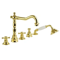 Смеситель для ванны Migliore Arcadia золото