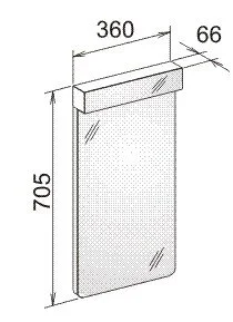 Зеркало для ванной Keuco Elegance 11697 11697 011500 (детальная фотография), прямоугольные