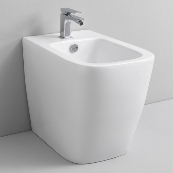 Биде напольное Artceram A16 белое ASB002 01 00 bi*1 (детальная фотография), современные, hi-tech