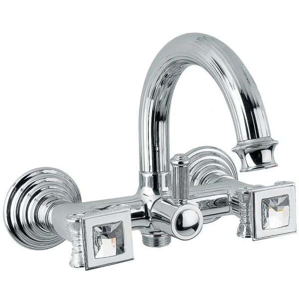 Смеситель для ванны Cezares Olimp хром ручки Swarovski OLIMP-VD-01-Sw (детальная фотография)