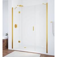 Душевая дверь профиль золотой стекло прозрачное Vegas-glass