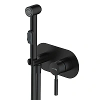 Гигиенический душ со смесителем WasserKRAFT Gollach черный