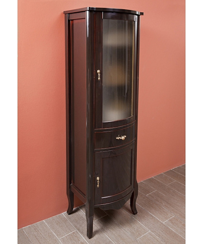 Шкаф-пенал, петли справа, стекло матовое, La Beaute Nora CNO.Dx.O - фото 40