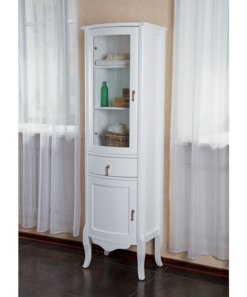 Шкаф-пенал для ванной La Beaute Nora CNO (детальная фотография)