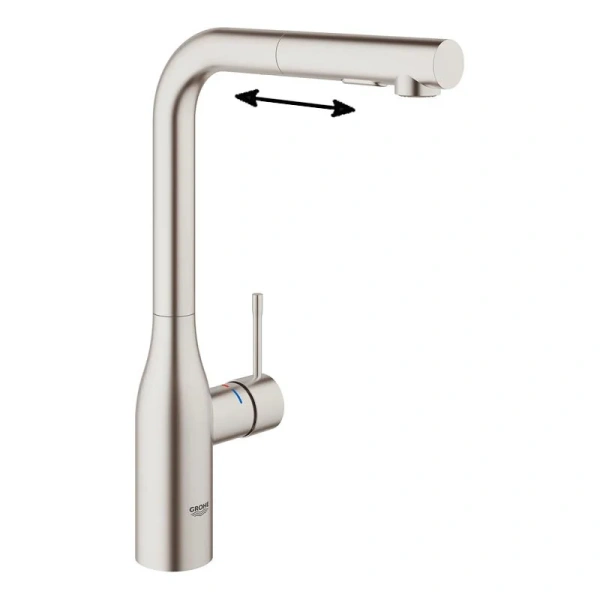 Смеситель для кухни Grohe Essence суперсталь 30270DC0 (детальная фотография)