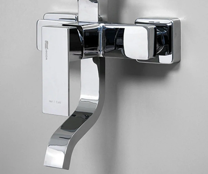 Душевая стойка WasserKRAFT хром A16501 (детальная фотография), рычажные