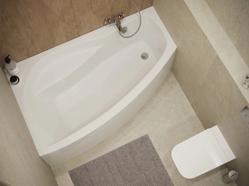 Ванна акриловая Santek Майорка 150х90 левосторонняя (детальная фотография), современныe, hi-tech