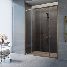 Душевая дверь профиль бронза стекло бронза Vegas-glass