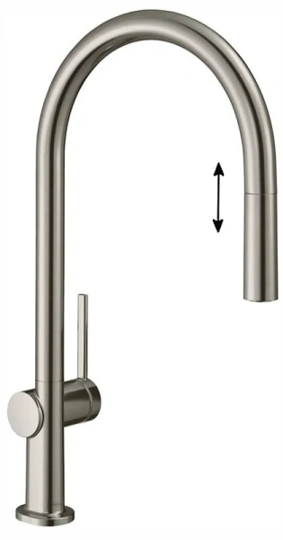 Смеситель для кухни Hansgrohe Talis M54 сталь 72802800 (детальная фотография)