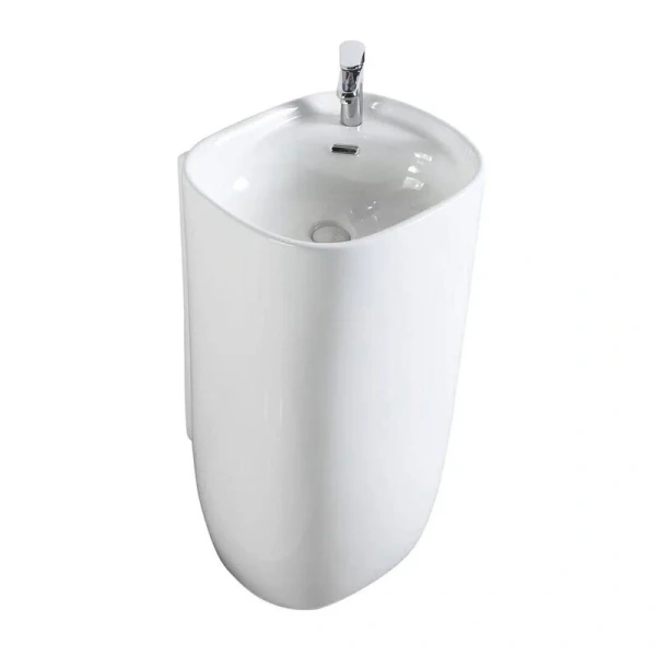 Раковина напольная Vincea 50 см белая VBS-2P202 (детальная фотография), белые