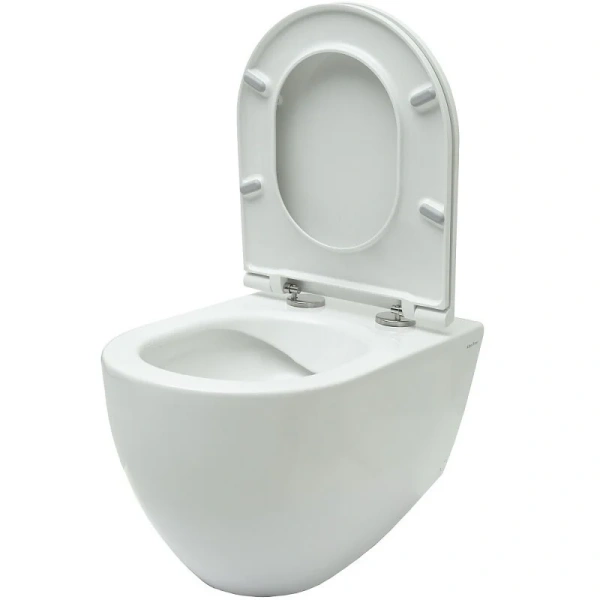 Унитаз подвесной Allen Brau Reality белый 4.32006.20 (детальная фотография), безободковые, сиденье с микролифтом , с антивсплеском