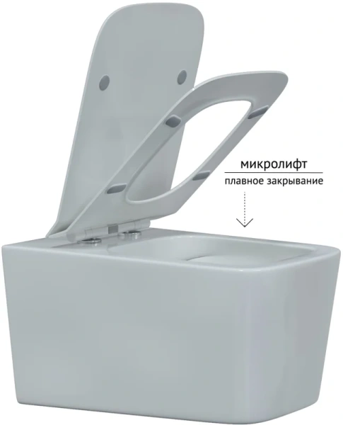 Унитаз с инсталляцией BERGES Floe кнопка R2 матовый хром 043281 (детальная фотография), с инсталляцией index_1