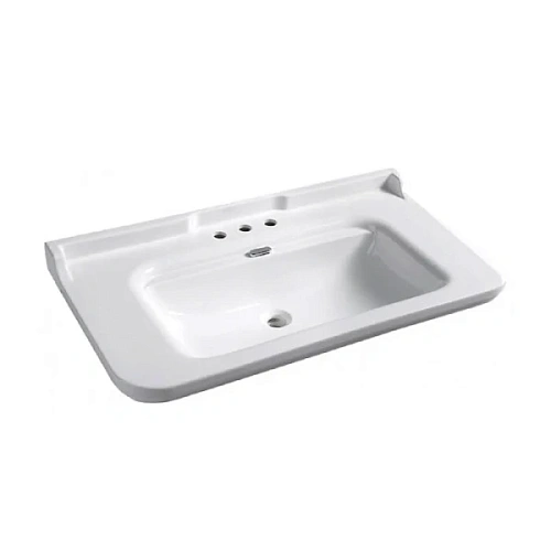 Раковина Kerasan Waldorf 120 см c 3 отверстиями под смеситель - фото 7