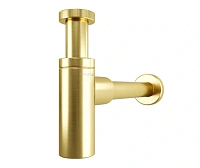 Сифон для раковины Wasserkraft матовое золото