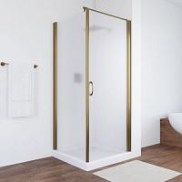 Душевой уголок профиль бронза стекло сатин Vegas-glass