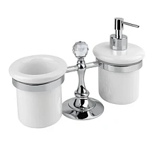 Стакан для ванной и дозатор для мыла Cezares Olimp-TDT настольный