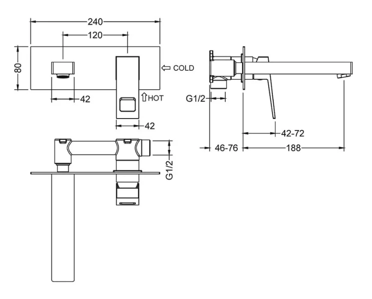 Смеситель для раковины Timo Briana хром 7171/00SM (детальная фотография), для раковины