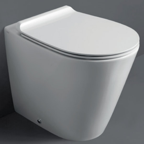 Унитаз напольный Simas Gambassi безободковый GA01bi (детальная фотография), приставные, встраиваемые