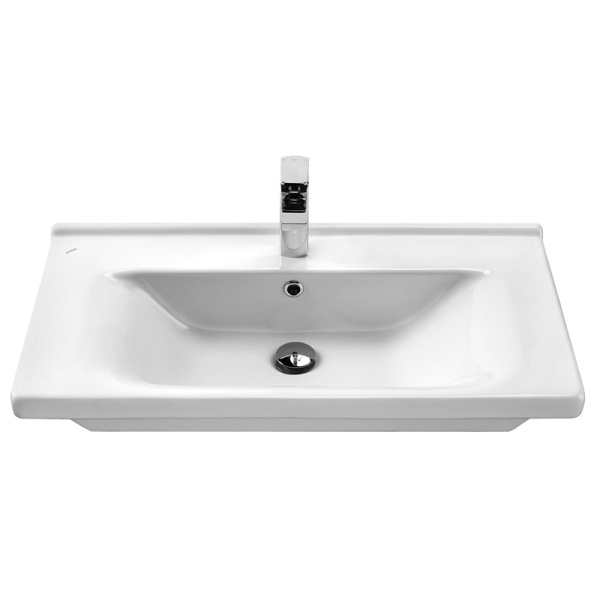 Раковина Santek Миранда 80 см белая 1WH302251 (детальная фотография), современные, hi-tech