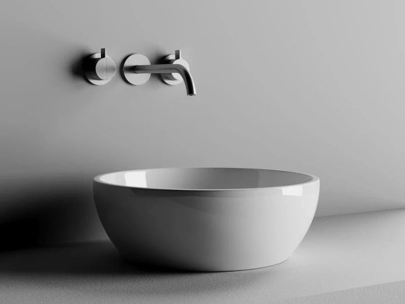 Раковина Ceramica Nova Element 41 см накладная CN6021 (детальная фотография), накладные (на столешницу), пристенные