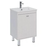 Тумба под раковину подвесная Lemark Romance 60 см белый глянец