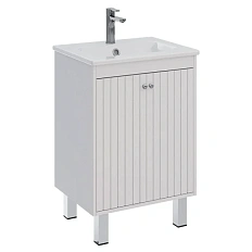 Тумба под раковину подвесная Lemark Romance 60 см белый глянец