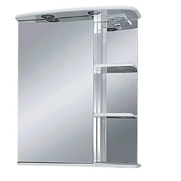 Зеркальный шкаф с подсветкой Misty Магнолия 60 см левый Э-Маг04060-01СвЛ (детальная фотография)