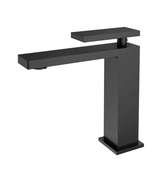 Смеситель для раковины Vincea Dice черный матовый VBF-2DS1MB (детальная фотография)