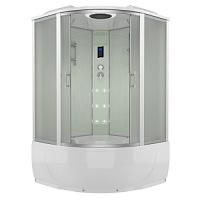 Душевой бокс, задние стенки серебристые, стекло матовое, Erlit Comfort ER 4350T-W3