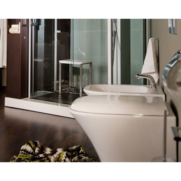 Смеситель для биде AM.PM Awe с донным клапаном хром F1583100 (детальная фотография), для биде